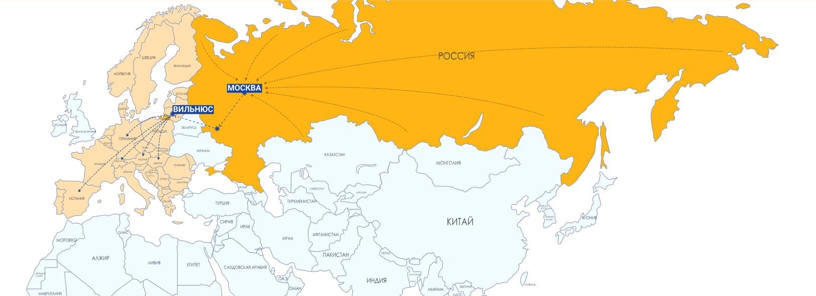 карта доставок